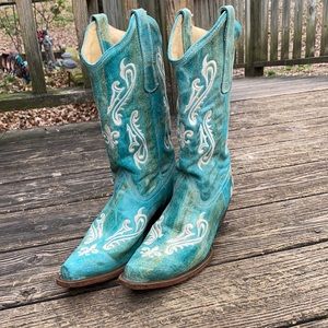 Corral turquoise cowgirl boots